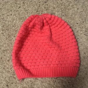 Never Worn Coral Beanie!